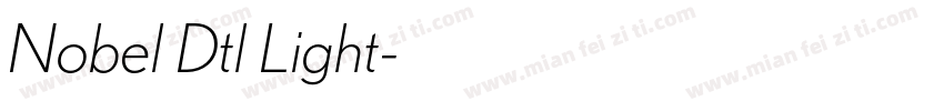 Nobel Dtl Light字体转换